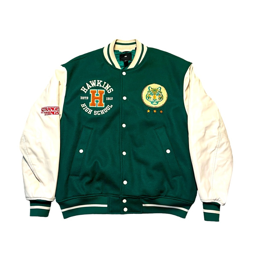 H&M Stranger Things Wool Bomber Jacket